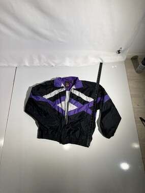 Vintage 90s Team USA Olympic Windbreaker Jacket XL Purple Black JCPenney